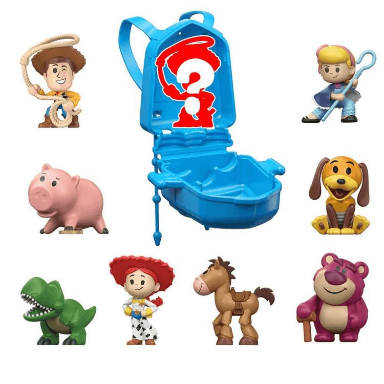Toy Set With Blue Backpack And Character Figures